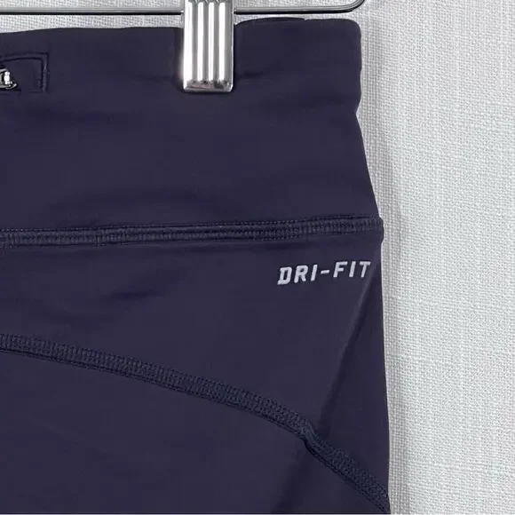 Nike Dri Fit Power Epic Run Crop Tights Workout Running Leggings Sz S - Picture 9 of 11